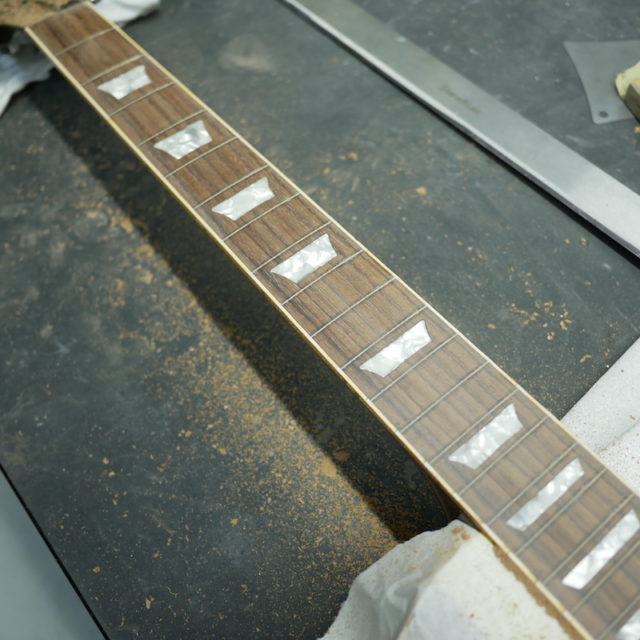 フレット交換 Gibson Les Paul Standard | Miura Guitar Repair Workshop