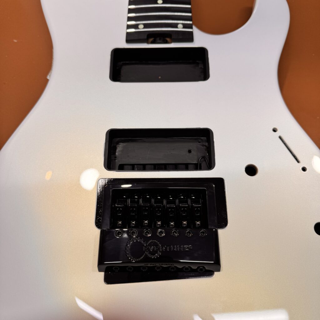 ESP M-7にEVERTUNEブリッジを取り付けるカスタム作業